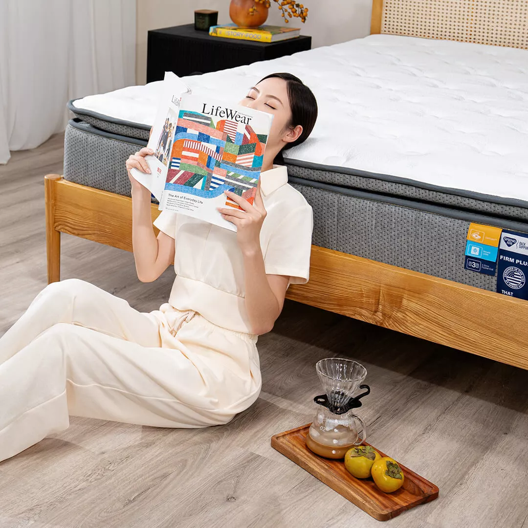 Nệm lò xo Spring Air Back Supporter Firm Plus nâng đỡ làm mát dày 26cm - Ảnh 13