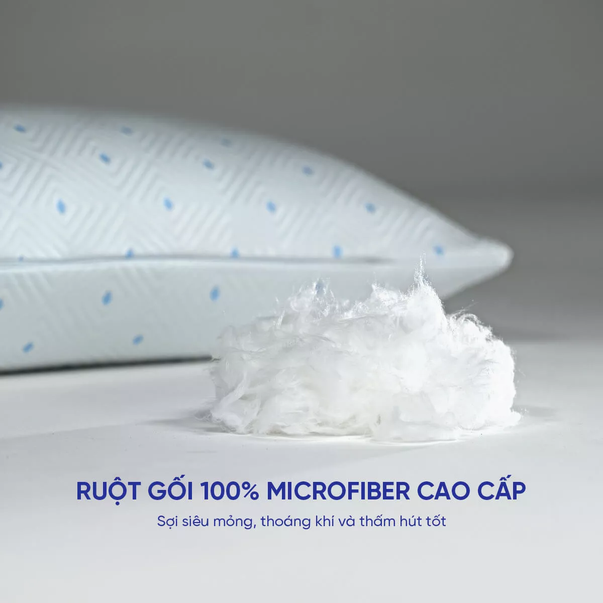 Gối lông vũ nhân tạo Amando Coolflex cao cấp tùy chỉnh độ cao - Ảnh 4