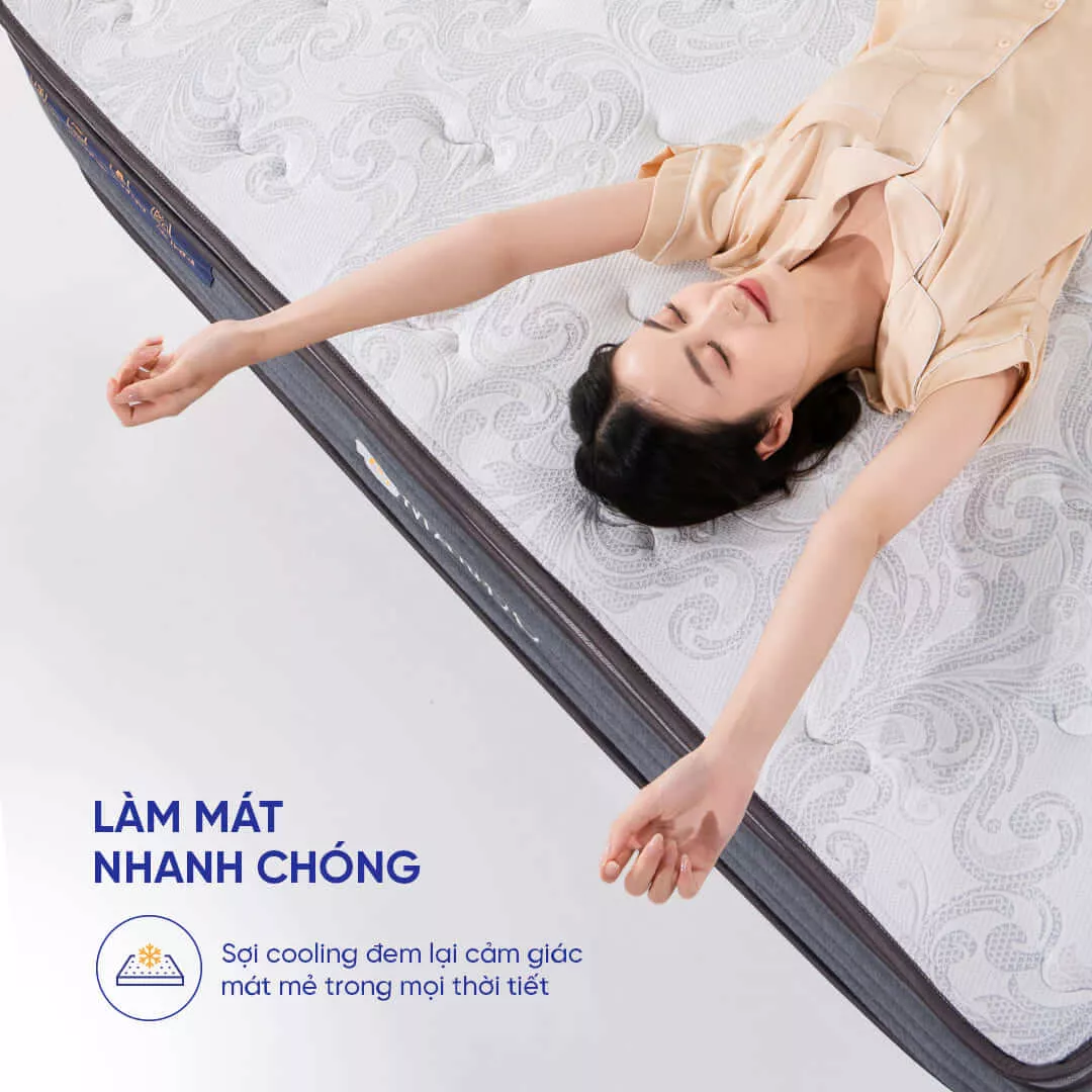 Nệm lò xo làm mát Amando Elite Grand dày 28cm - Ảnh 5