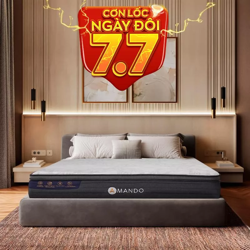 Nệm lò xo làm mát Amando Elite Grand dày 28cm - Ảnh 2