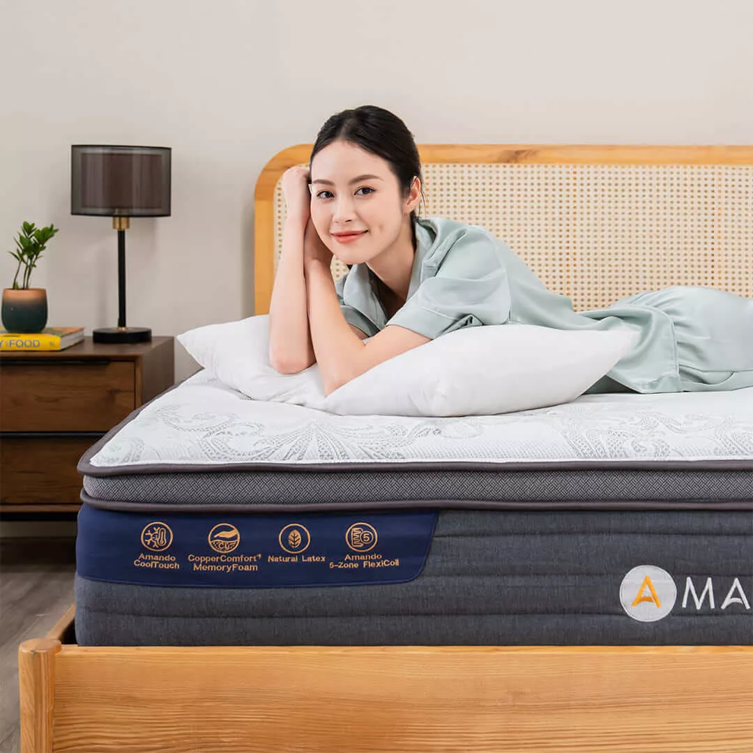 Nệm lò xo làm mát Amando Elite Grand dày 28cm - Ảnh 11