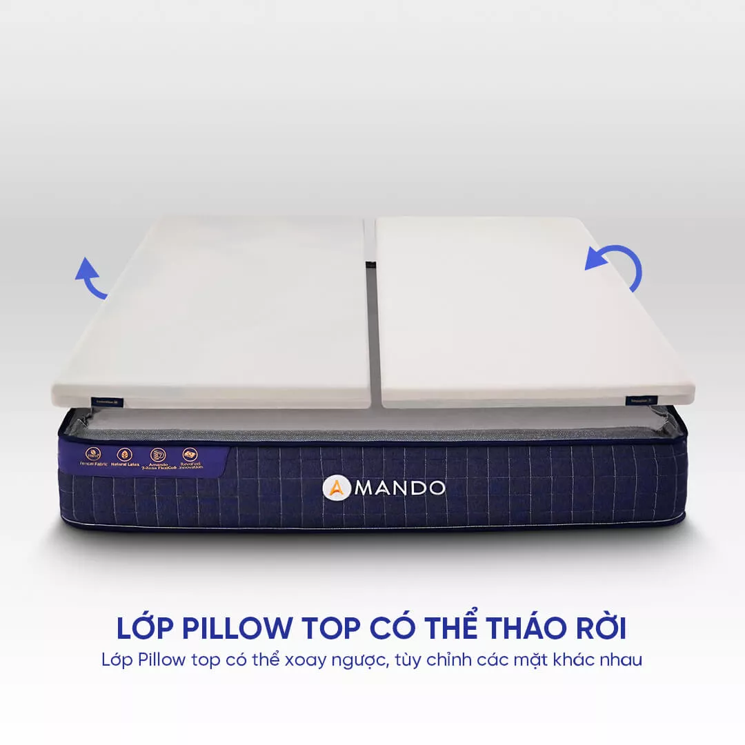 Nệm lò xo Amando Innovation 7 vùng linh hoạt dày 30cm - Ảnh 5