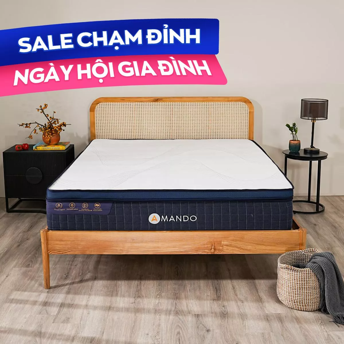 Nệm lò xo Amando Innovation 7 vùng linh hoạt dày 30cm - Ảnh 2