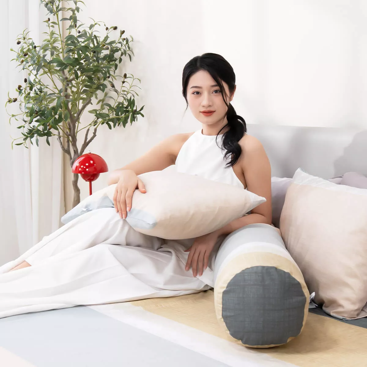 Bộ ga chun tencel Amando Celia 4 chi tiết TP006 - Ảnh 8