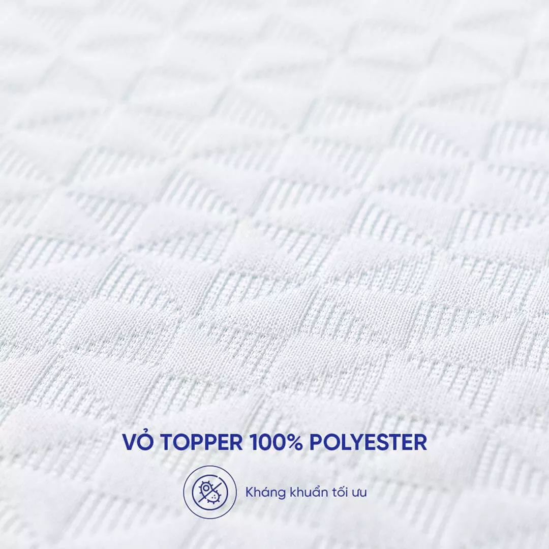 Topper memory foam nâng đỡ êm ái Comfy Noah - Ảnh 4