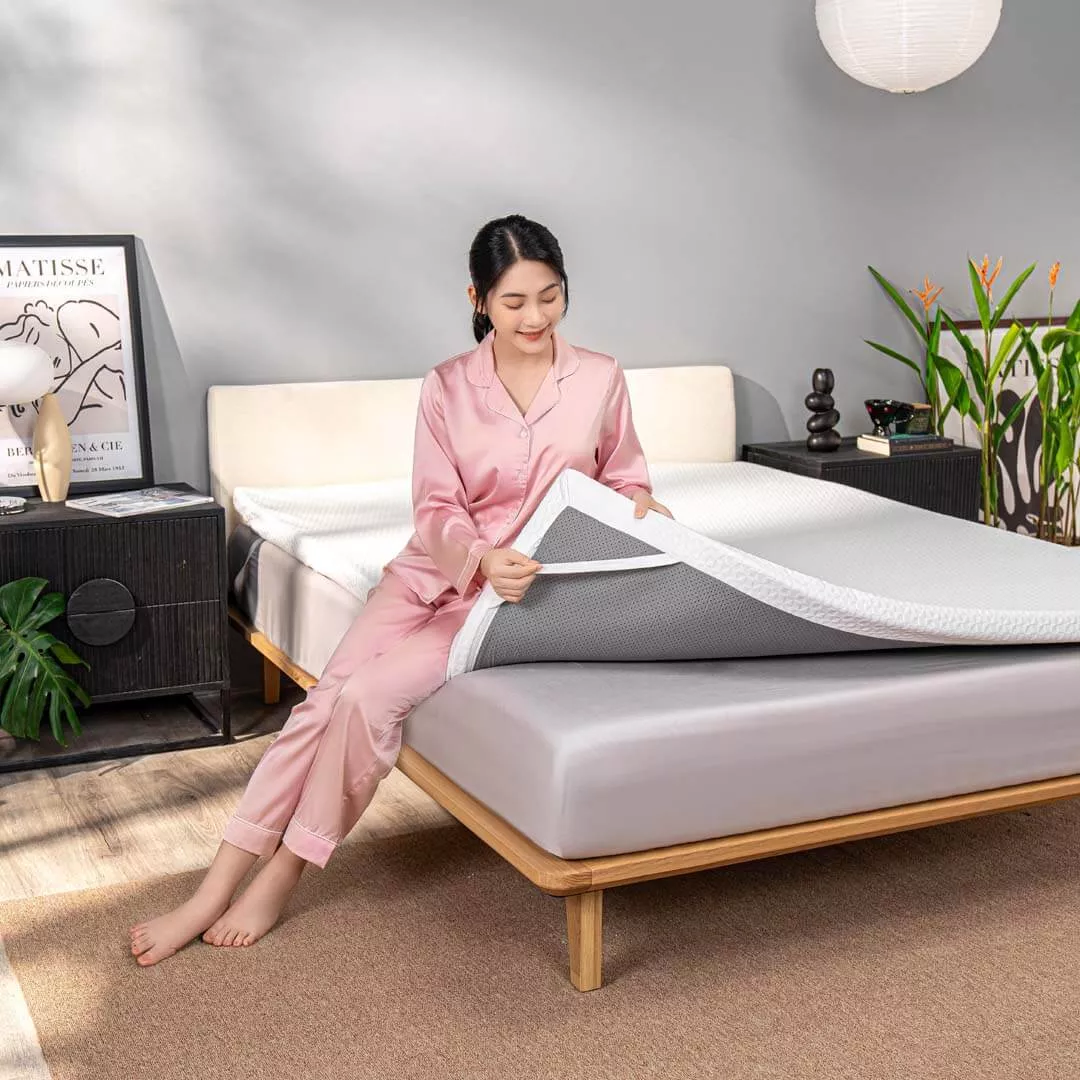 Topper memory foam nâng đỡ êm ái Comfy Noah - Ảnh 8