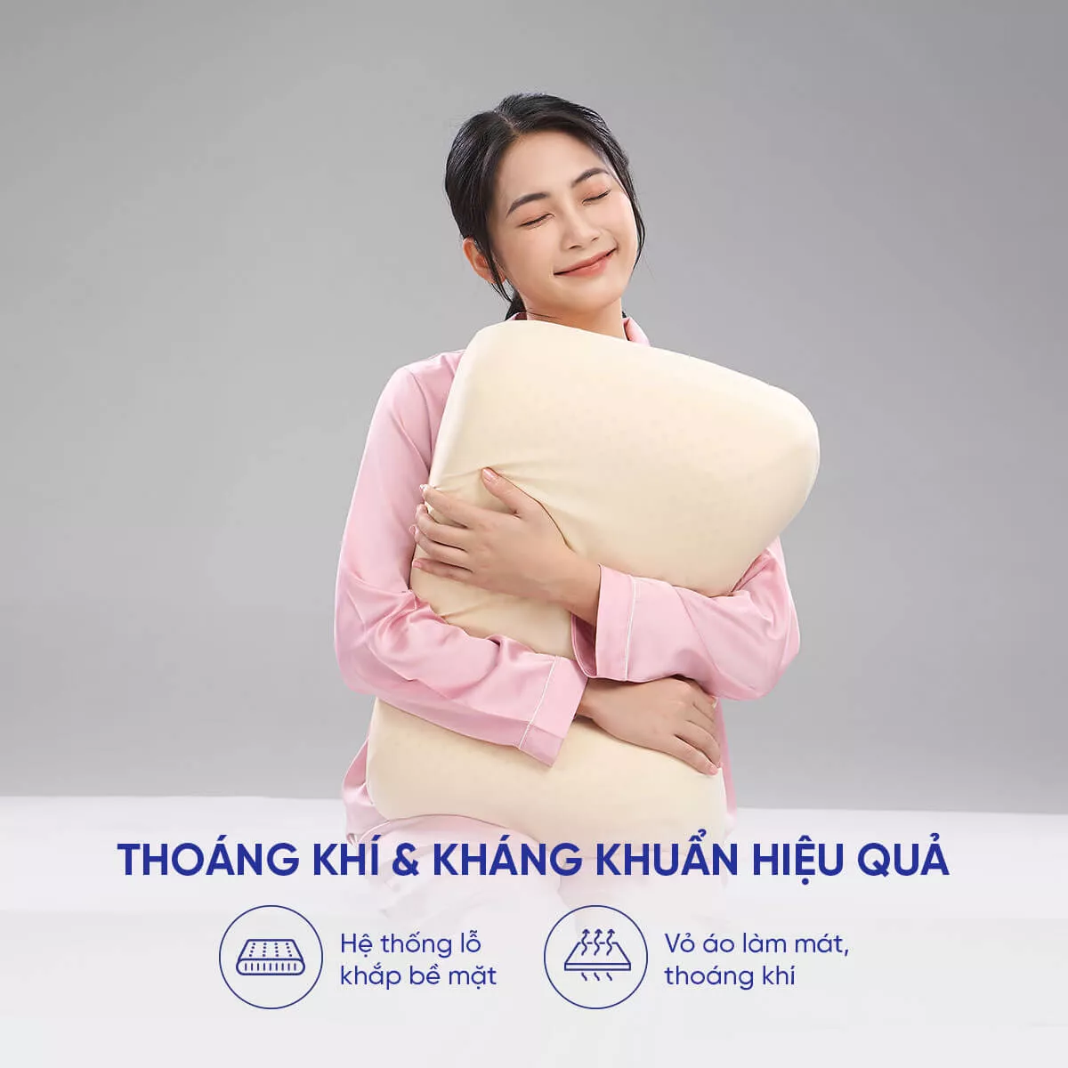 Gối cao su Gummi Butterfly 100% thiên nhiên nâng đỡ vai - Ảnh 6