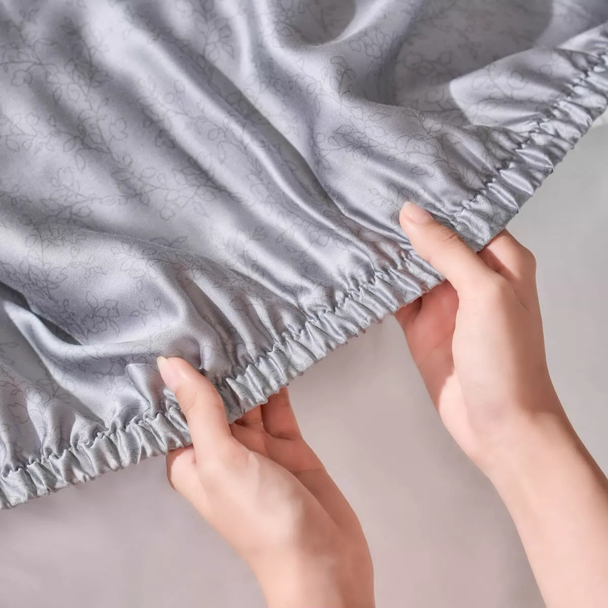 Bộ chăn ga chun chần Lụa Tencel cao cấp Amando Élan 5 chi tiết TC003 - Ảnh 7