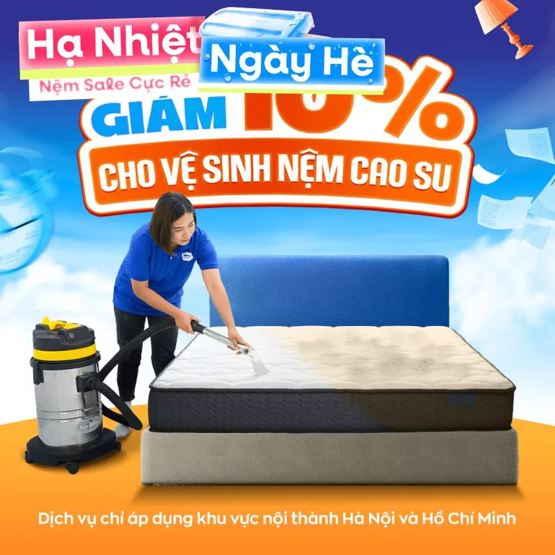 Dịch vụ vệ sinh nệm cao su - Ảnh 2
