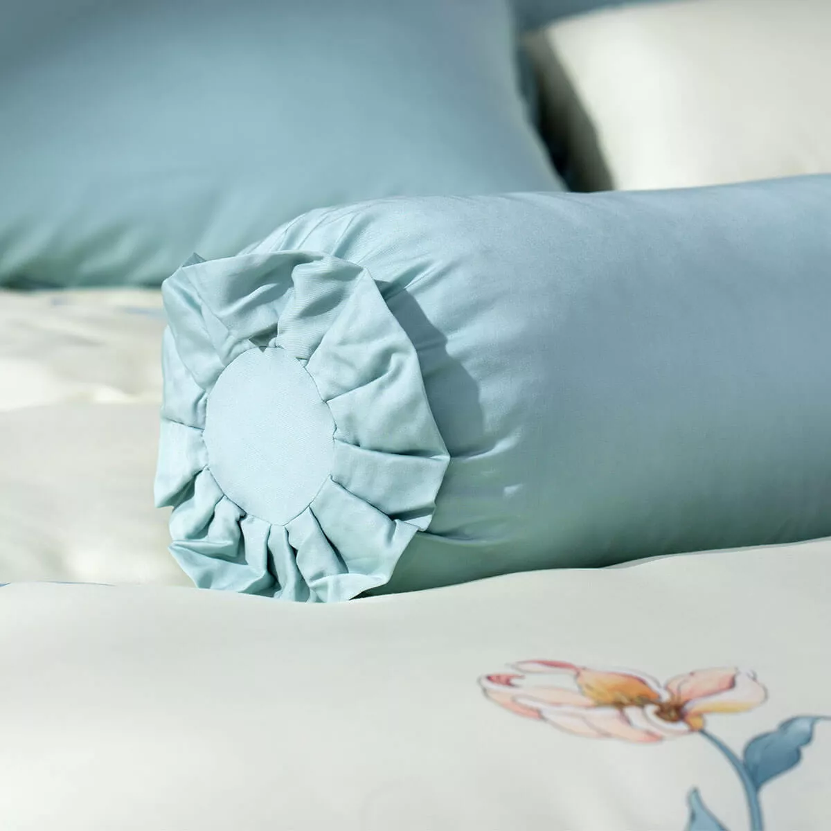 Bộ chăn ga phủ sợi gỗ thiên nhiên Amando Jamila 5 chi tiết LC002 - Ảnh 6