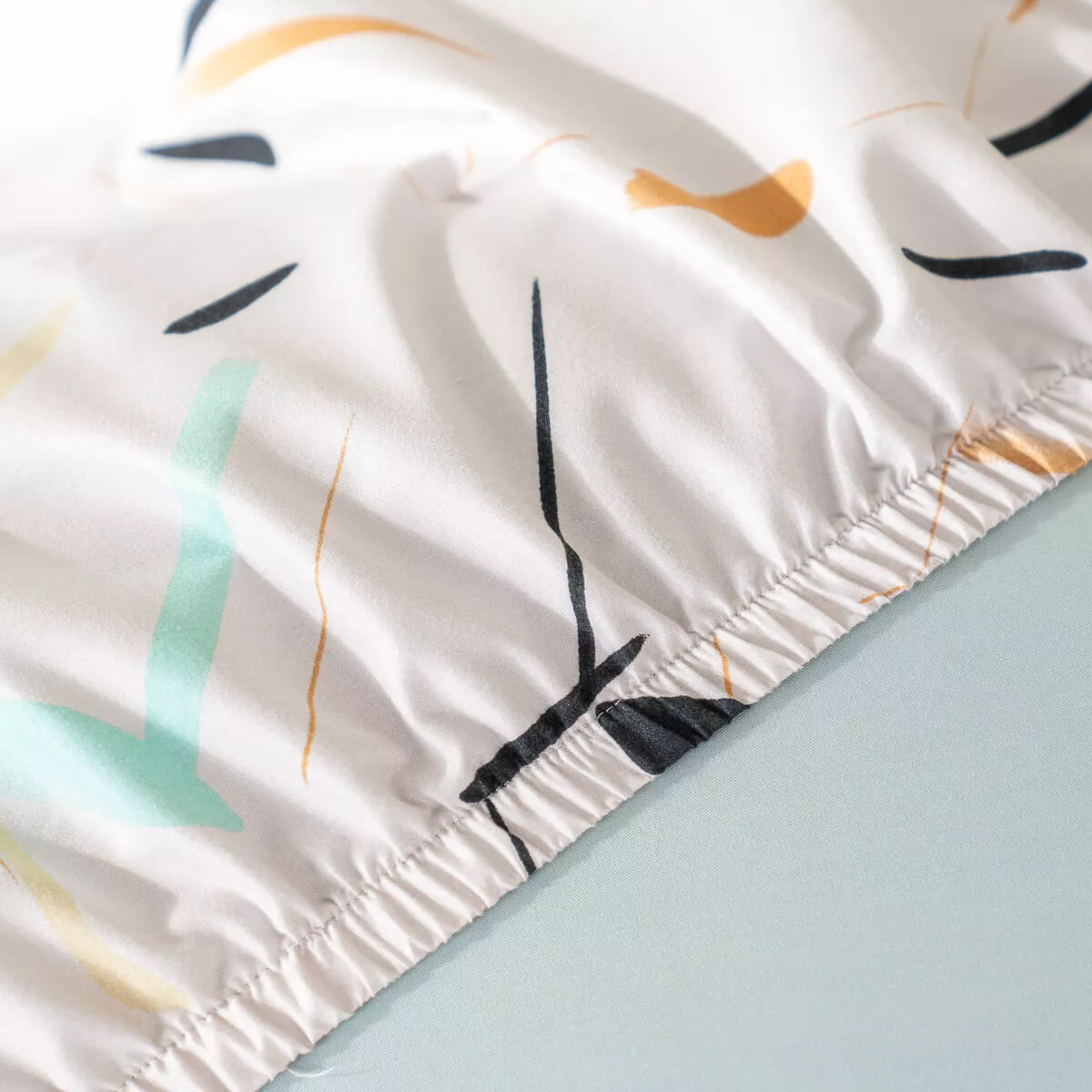 Bộ Ga chun microfiber Amando Ellie họa tiết 4 chi tiết M03 - Ảnh 7