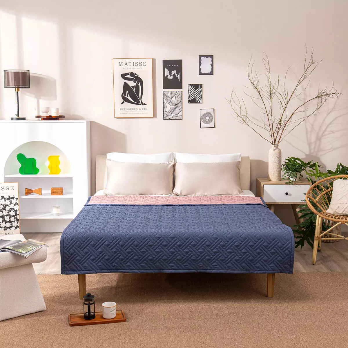 Chăn bốn mùa micro satin Goodnight Mori - Ảnh 3