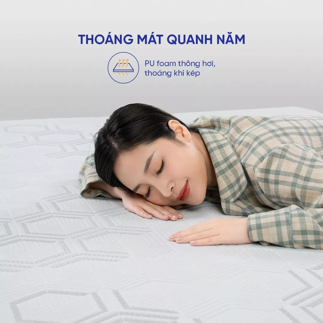 Nệm foam Goodnight Hachi giảm áp lực dày 15cm - Ảnh 5