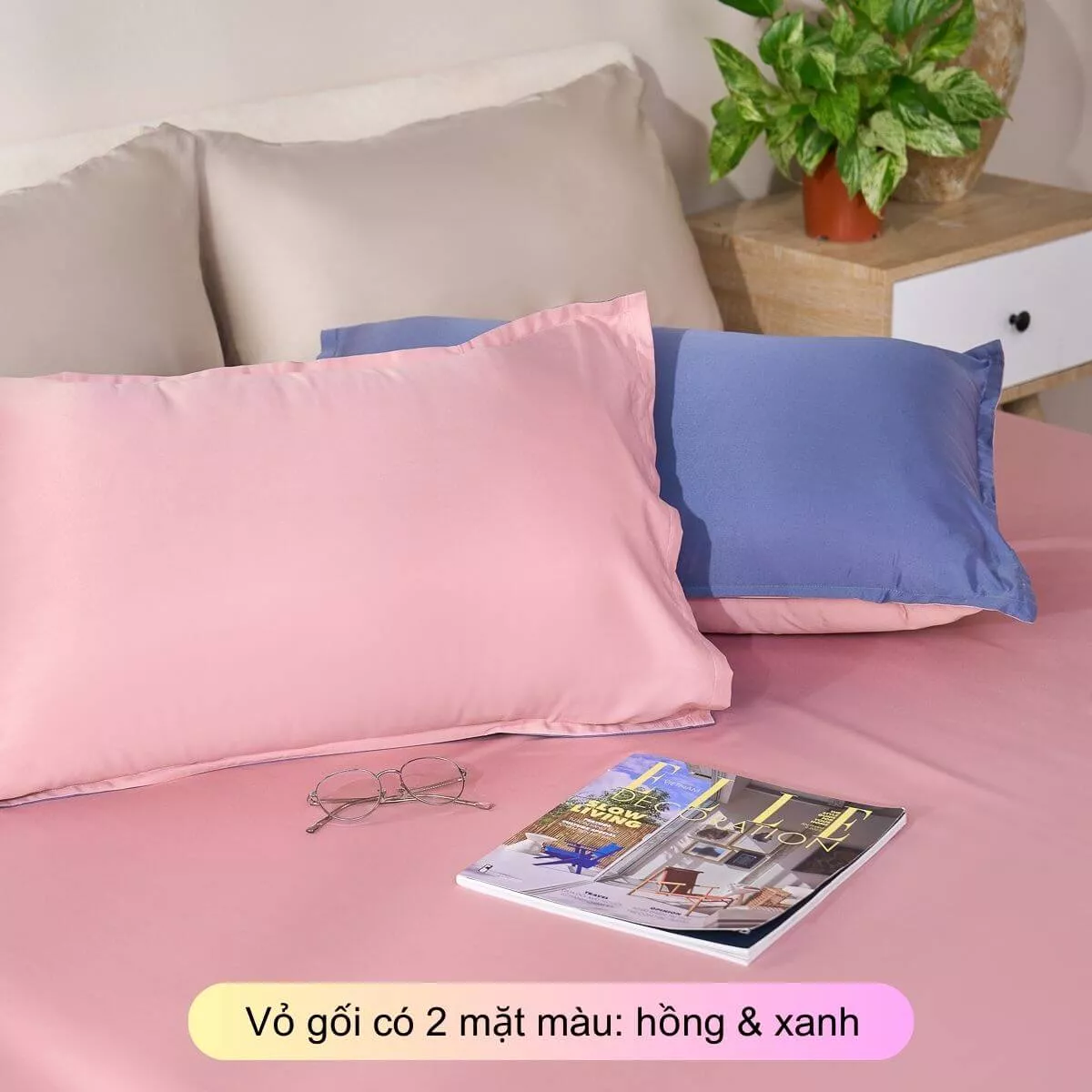 Bộ ga chun bốn mùa micro satin Goodnight Mori 3 Chi tiết - Ảnh 16