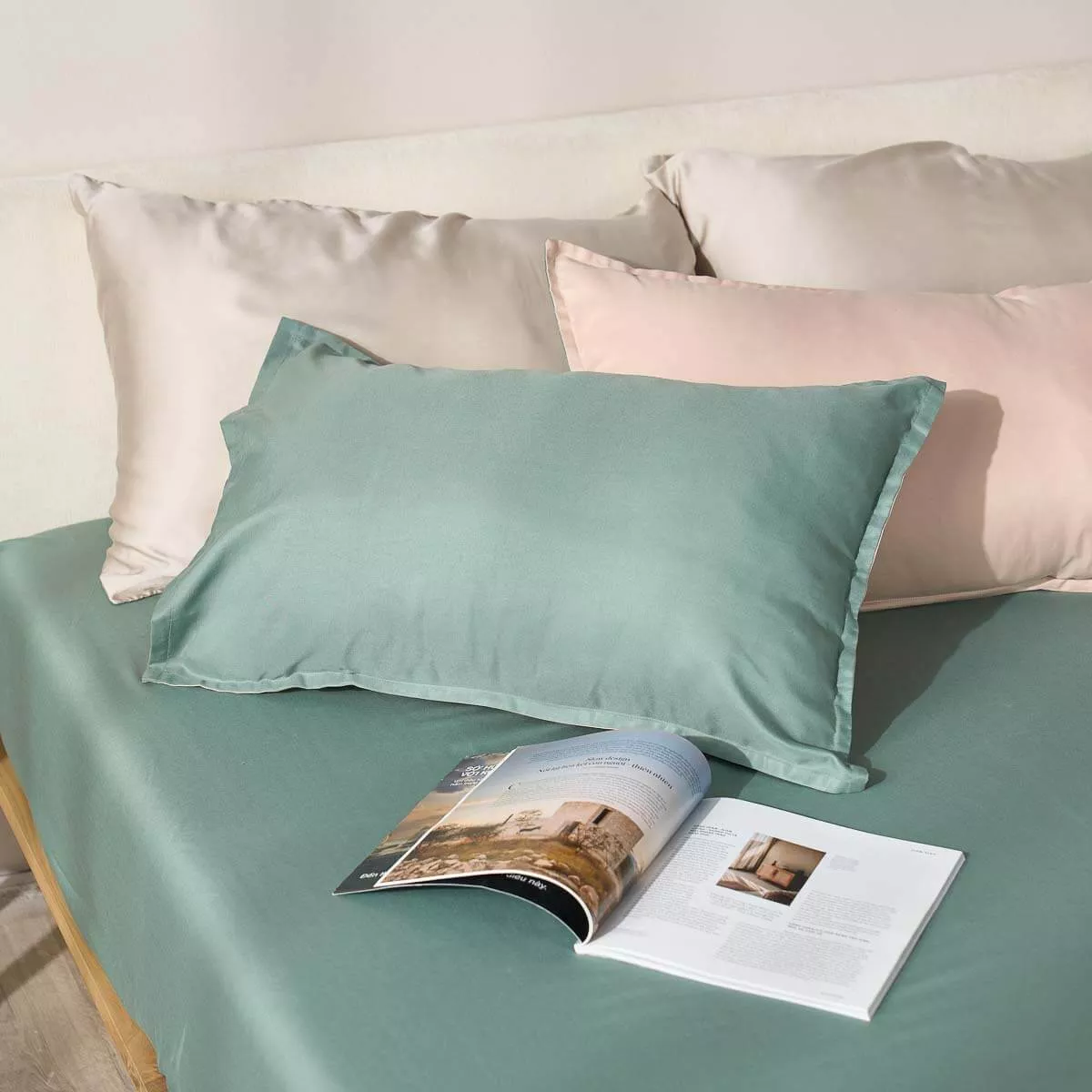 Bộ ga chun micro satin Amando Cozy 3 chi tiết - Ảnh 6