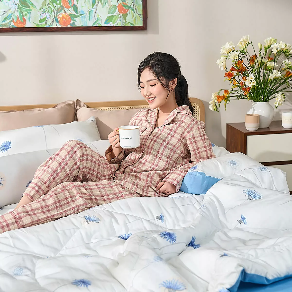Bộ Ga chun sợi gỗ thiên nhiên Amando Aleena 5 chi tiết - Ảnh 22