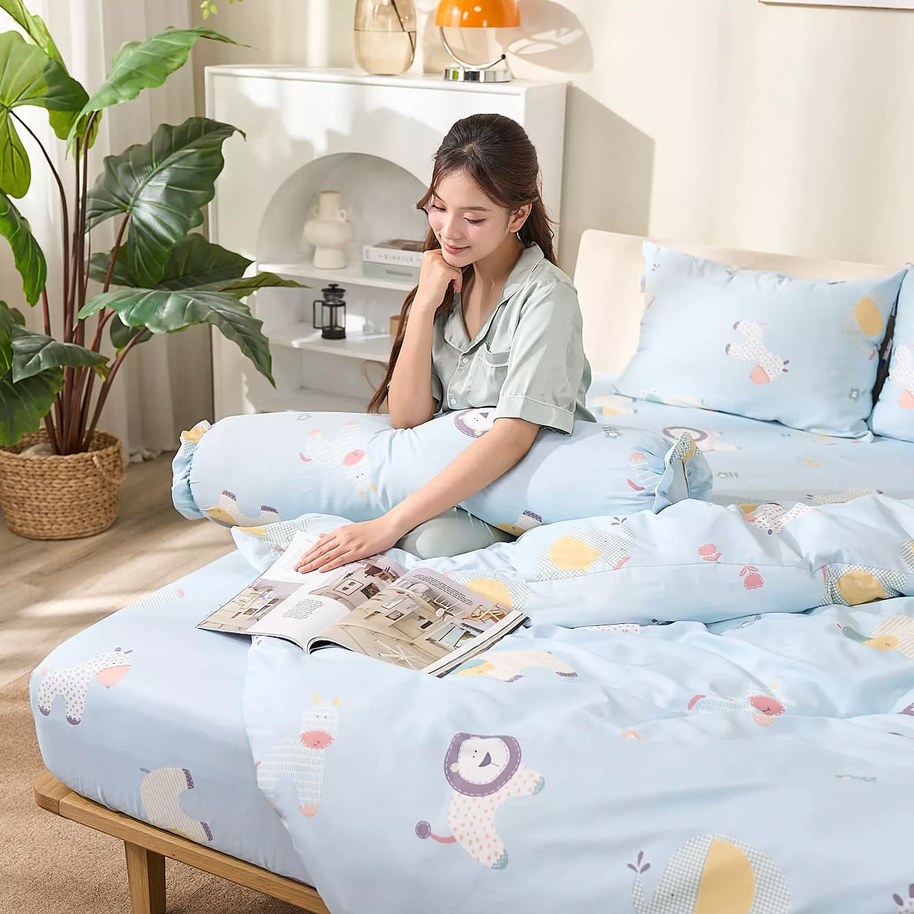 Bộ Ga chun sợi gỗ thiên nhiên Amando Aleena 4 chi tiết - Ảnh 2