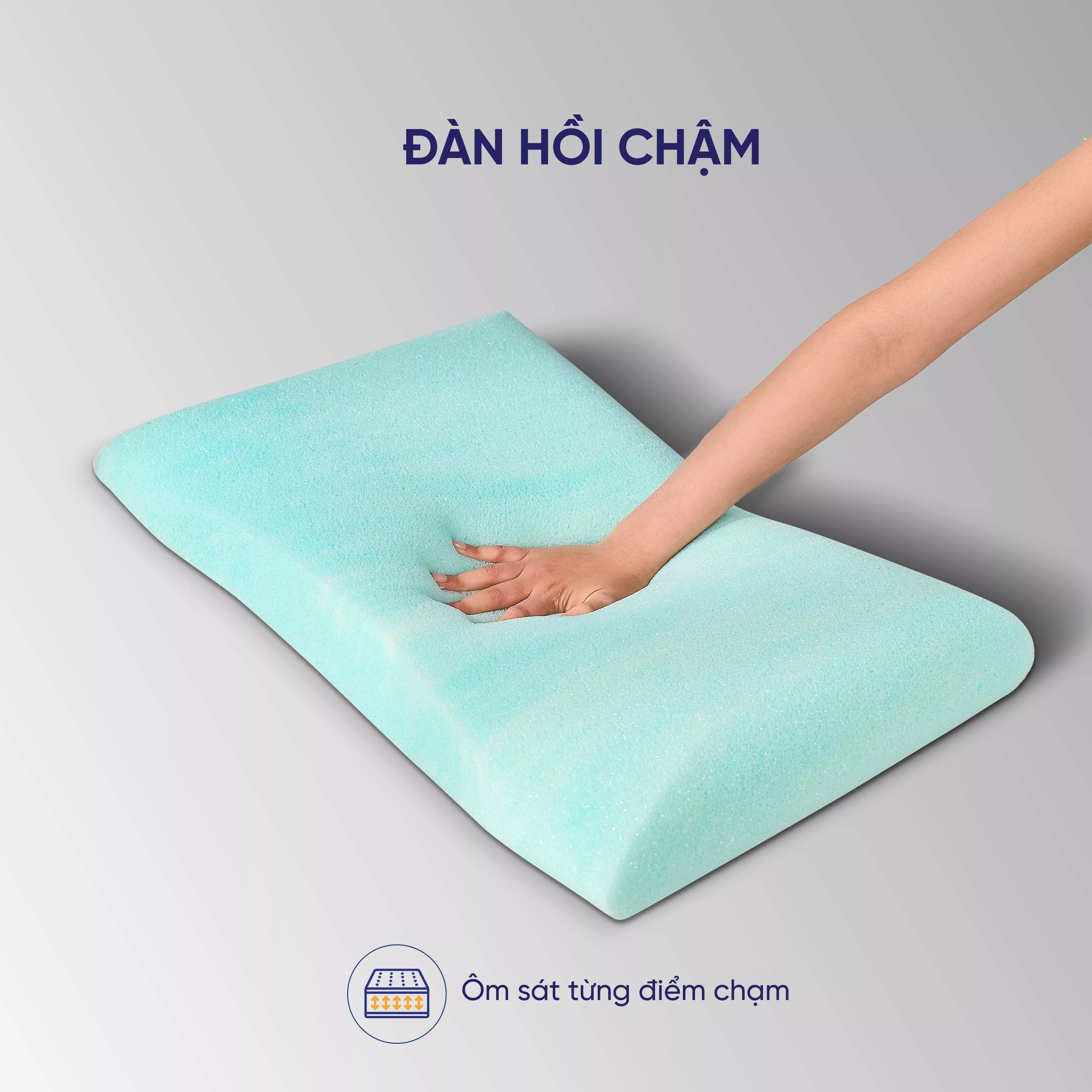 Gối foam iComfy Sofy Air công nghệ Aero Memory Foam độc quyền (BST Ngủ Mát) - Ảnh 6