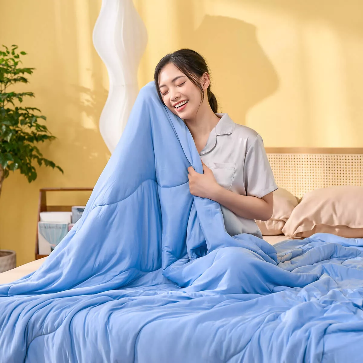 Chăn Amando Ice silk làm mát mỏng nhẹ (BST Ngủ Mát) - Ảnh 2
