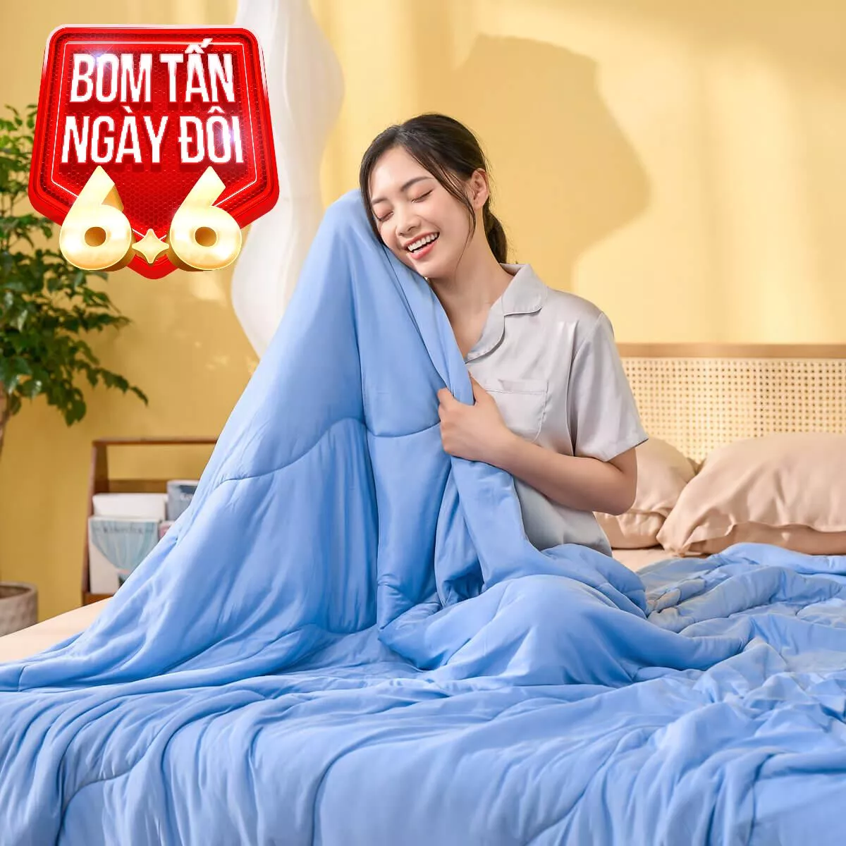 Chăn Amando Ice silk làm mát mỏng nhẹ (BST Ngủ Mát) - Ảnh 2