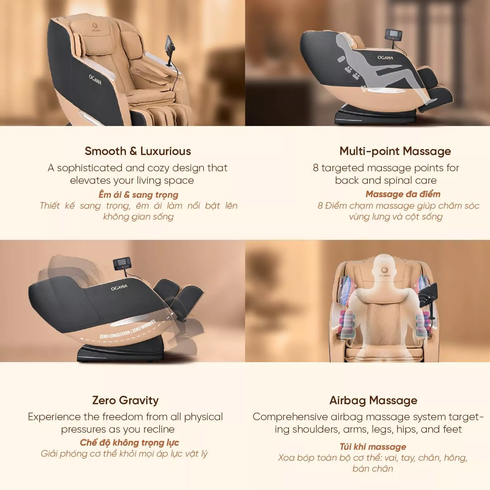 Ghế massage Ogawa Smart-X xoa dịu nhức mỏi, trải nghiệm thư giãn toàn diện - Ảnh 5