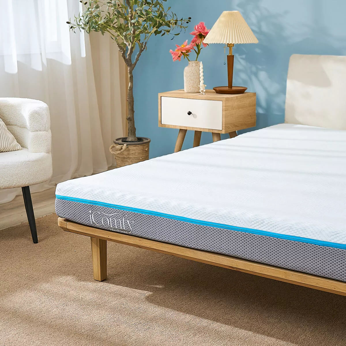 Nệm foam iComfy Coolax massage thoáng mát dày 15cm (BST Ngủ Mát) - Ảnh 11