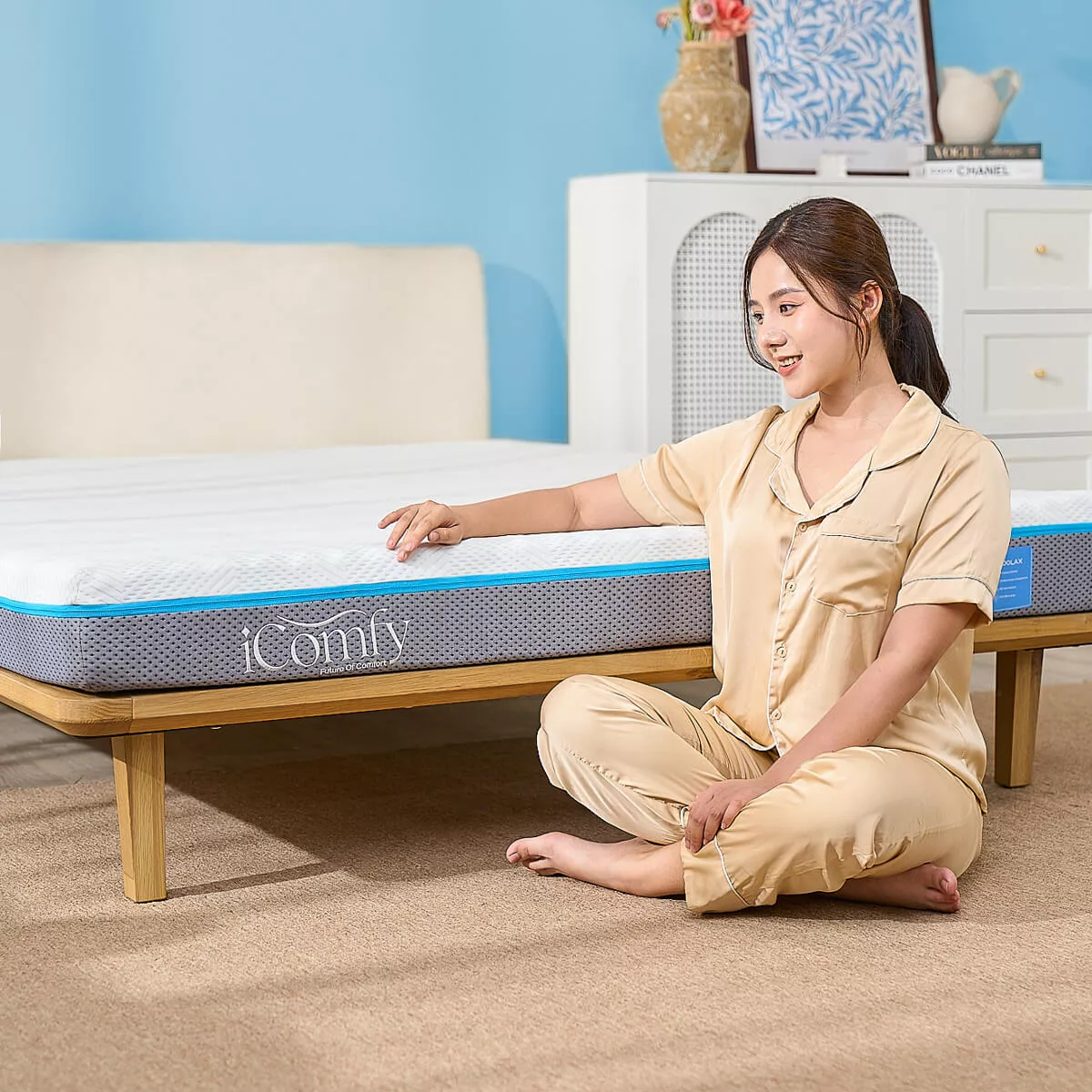 Nệm foam iComfy Coolax massage thoáng mát dày 15cm (BST Ngủ Mát) - Ảnh 15