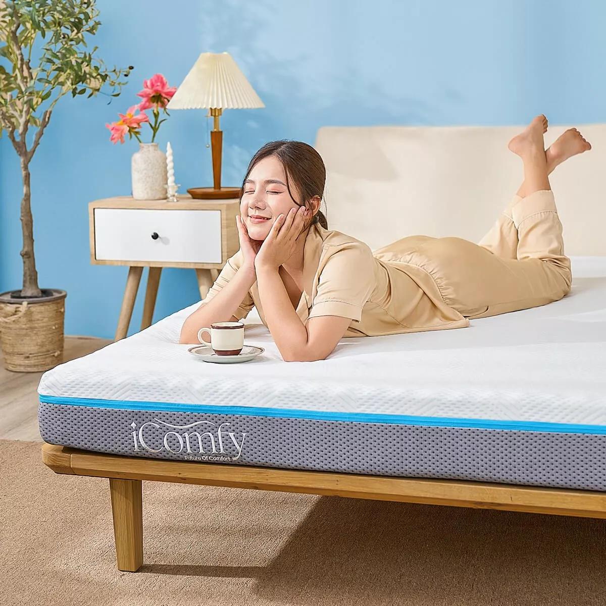 Nệm foam iComfy Coolax massage thoáng mát dày 15cm (BST Ngủ Mát) - Ảnh 14