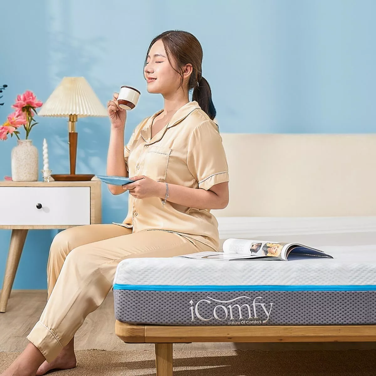 Nệm foam iComfy Coolax massage thoáng mát dày 15cm (BST Ngủ Mát) - Ảnh 13