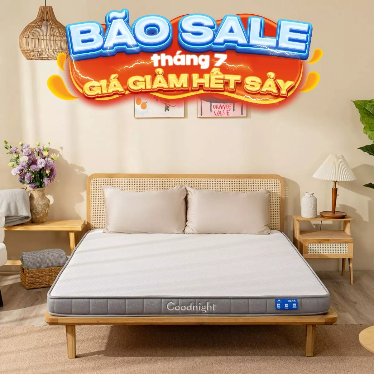 Nệm cao su đa tầng Goodnight Rena vững chắc, thông thoáng dày 10cm - Ảnh 3