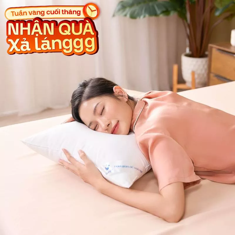 Gối lông vũ nhân tạo Goodnight Mochi siêu êm chuẩn khách sạn 5 sao - Ảnh 2