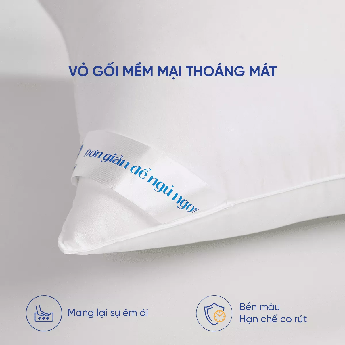 Gối lông vũ nhân tạo Goodnight Mochi siêu êm chuẩn khách sạn 5 sao - Ảnh 4