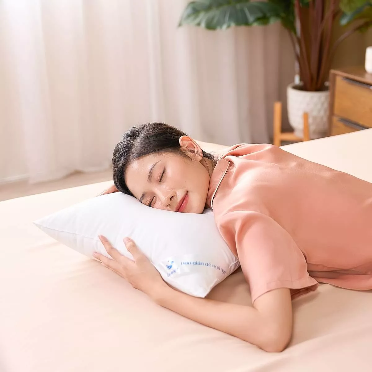Gối lông vũ nhân tạo Goodnight Mochi siêu êm chuẩn khách sạn 5 sao - Ảnh 12
