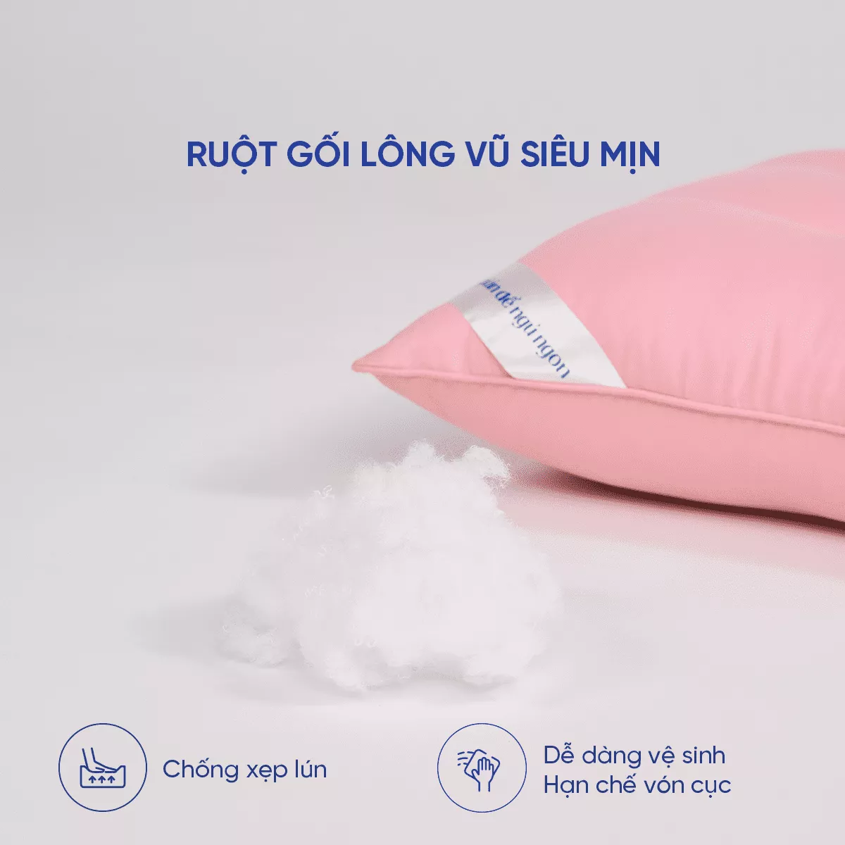 Gối lông vũ nhân tạo định hình Goodnight Mochi - Ảnh 5