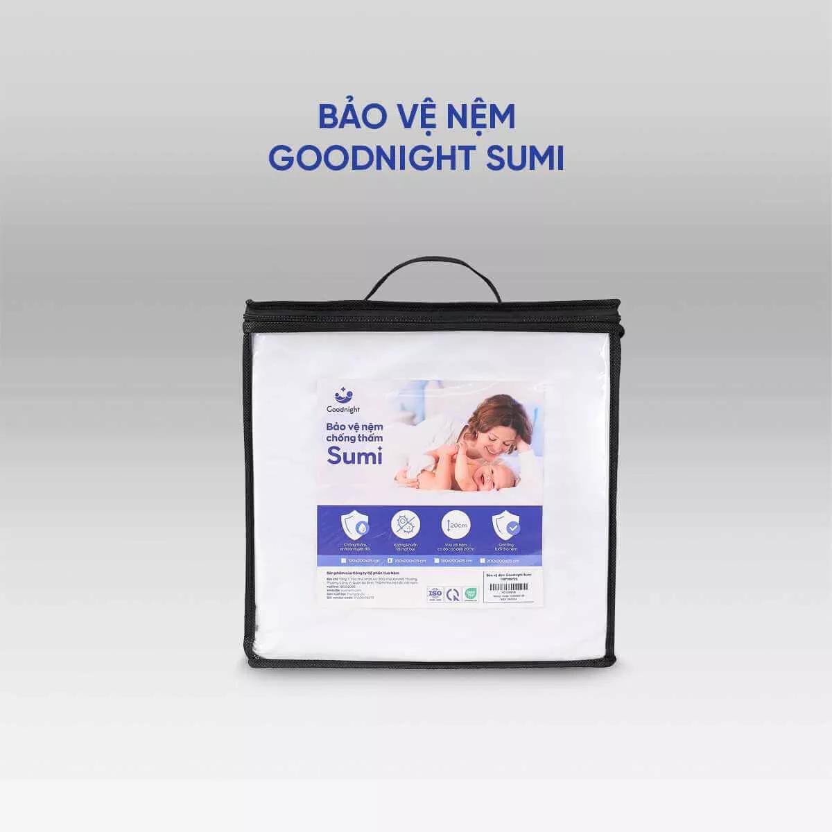 Ga chống thấm Goodnight Sumi mềm mại, kháng khuẩn, thông thoáng - Ảnh 5