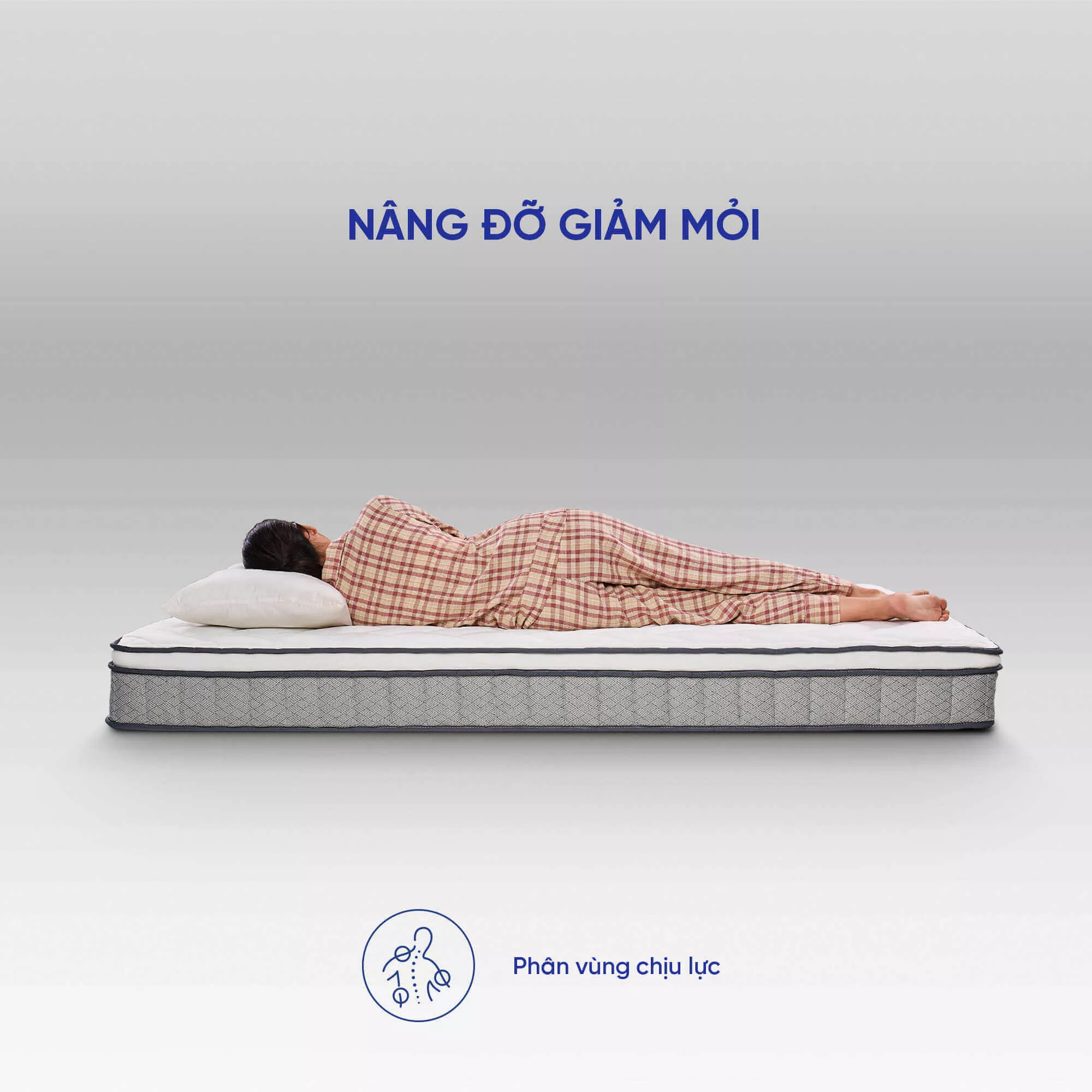 Nệm lò xo Goodnight Sleep Wave giảm tiếng ồn dày 20cm - Ảnh 10