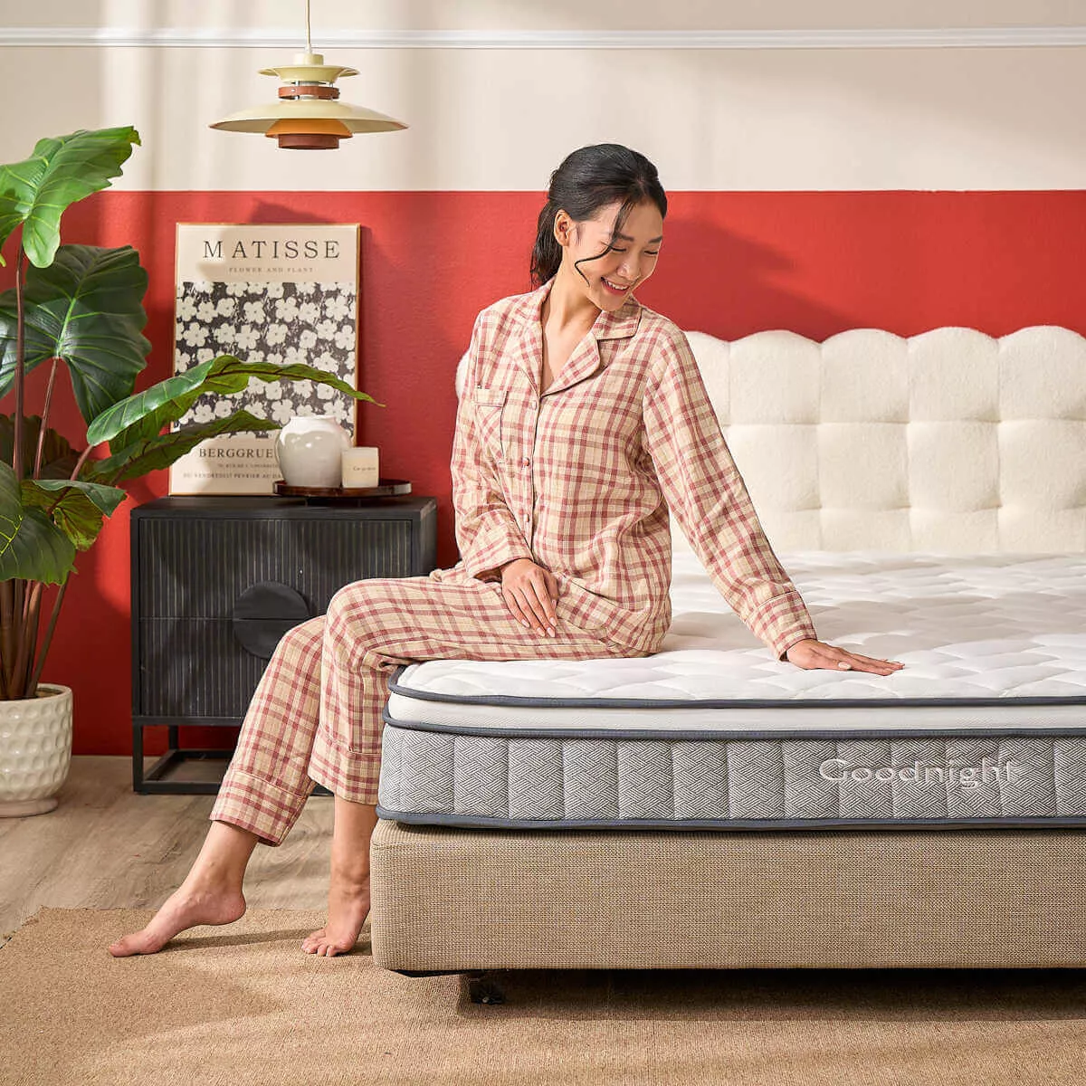 Nệm lò xo Goodnight Sleep Wave giảm tiếng ồn dày 20cm - Ảnh 7