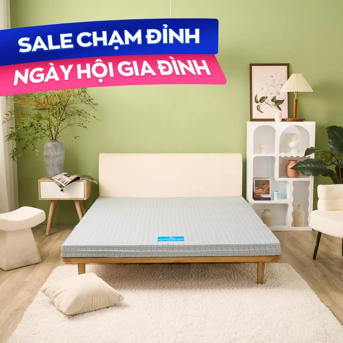 Nệm Bông ép Wonjun Pure & Fresh dày 5/9cm - Ảnh 2