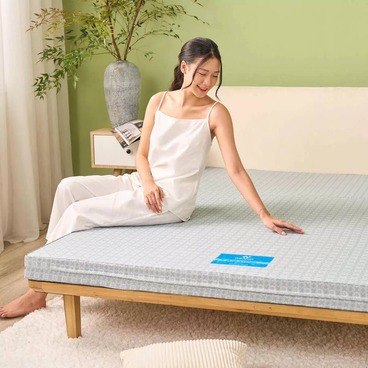 Nệm Bông ép Wonjun Pure & Fresh chuẩn Hàn Quốc dày 5/9cm - Ảnh 7