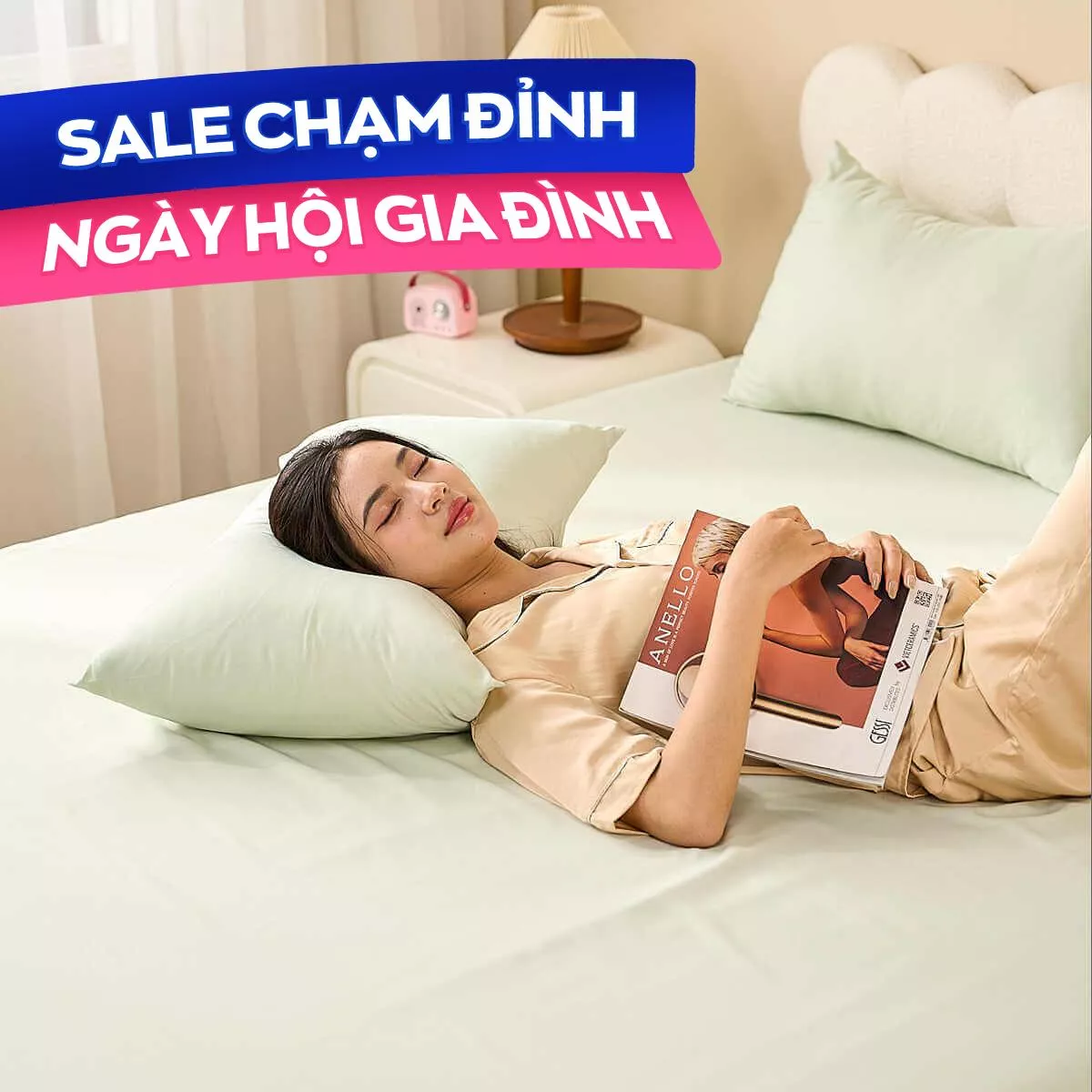 Bộ ga chun tencel cao cấp Goodnight Airsilk - Ảnh 2