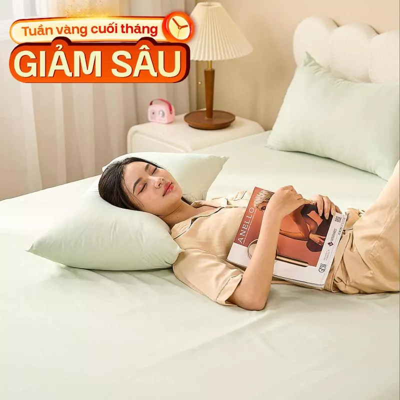 Bộ ga chun tencel cao cấp Goodnight Airsilk - Ảnh 2