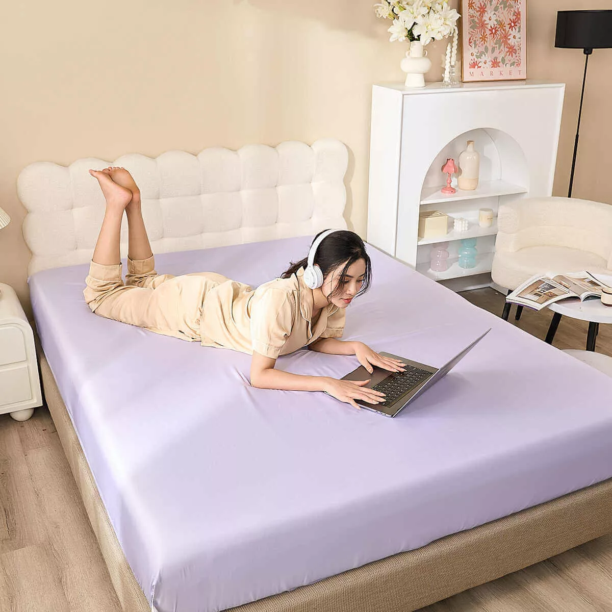 Bộ ga chun tencel cao cấp Goodnight Airsilk - Ảnh 20