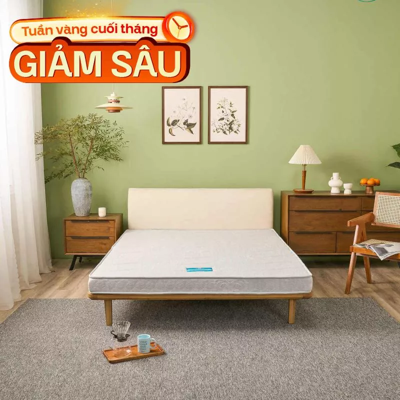 Nệm bông ép cao cấp Wonjun Pure Premium nâng đỡ vững chắc dày 12cm gấp 2 - Ảnh 2