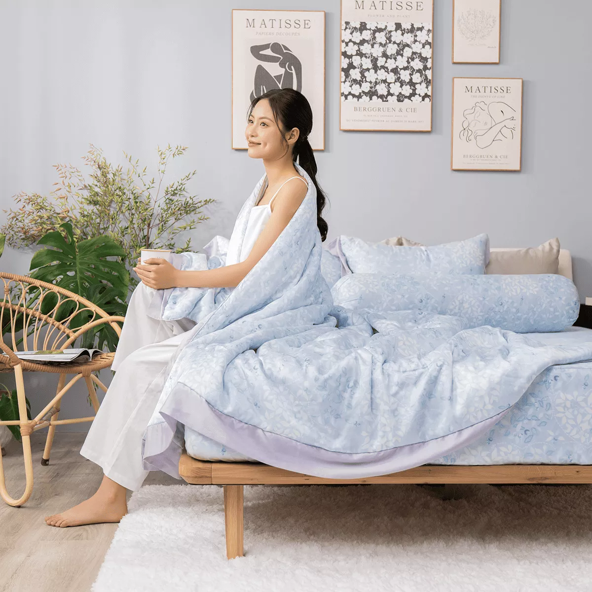 Bộ ga chun Lụa tencel cao cấp Amando Bliss 4 chi tiết mã TC006 - Ảnh 12