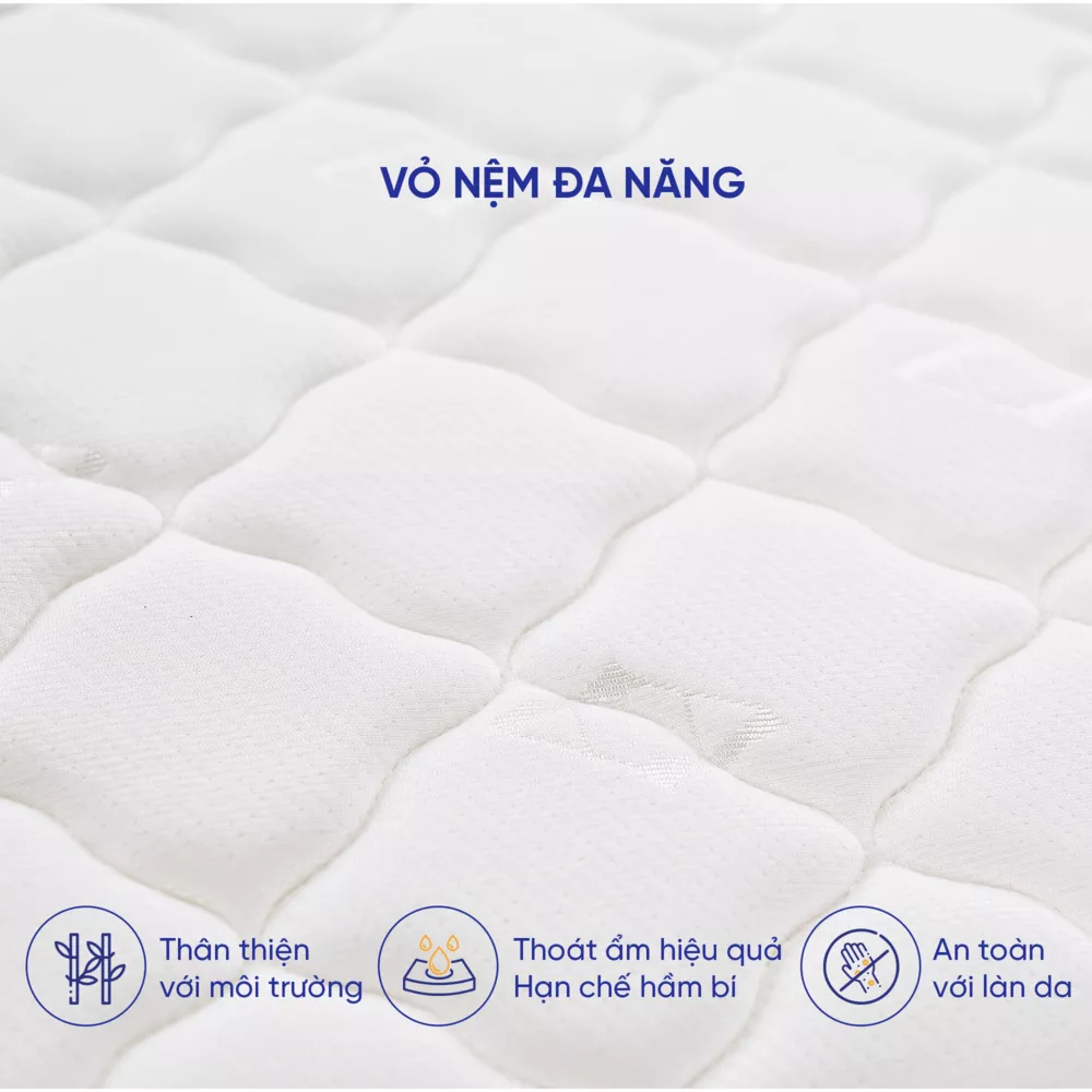 Nệm lò xo Dream Spring cách ly chuyển động dày 25cm - Ảnh 7