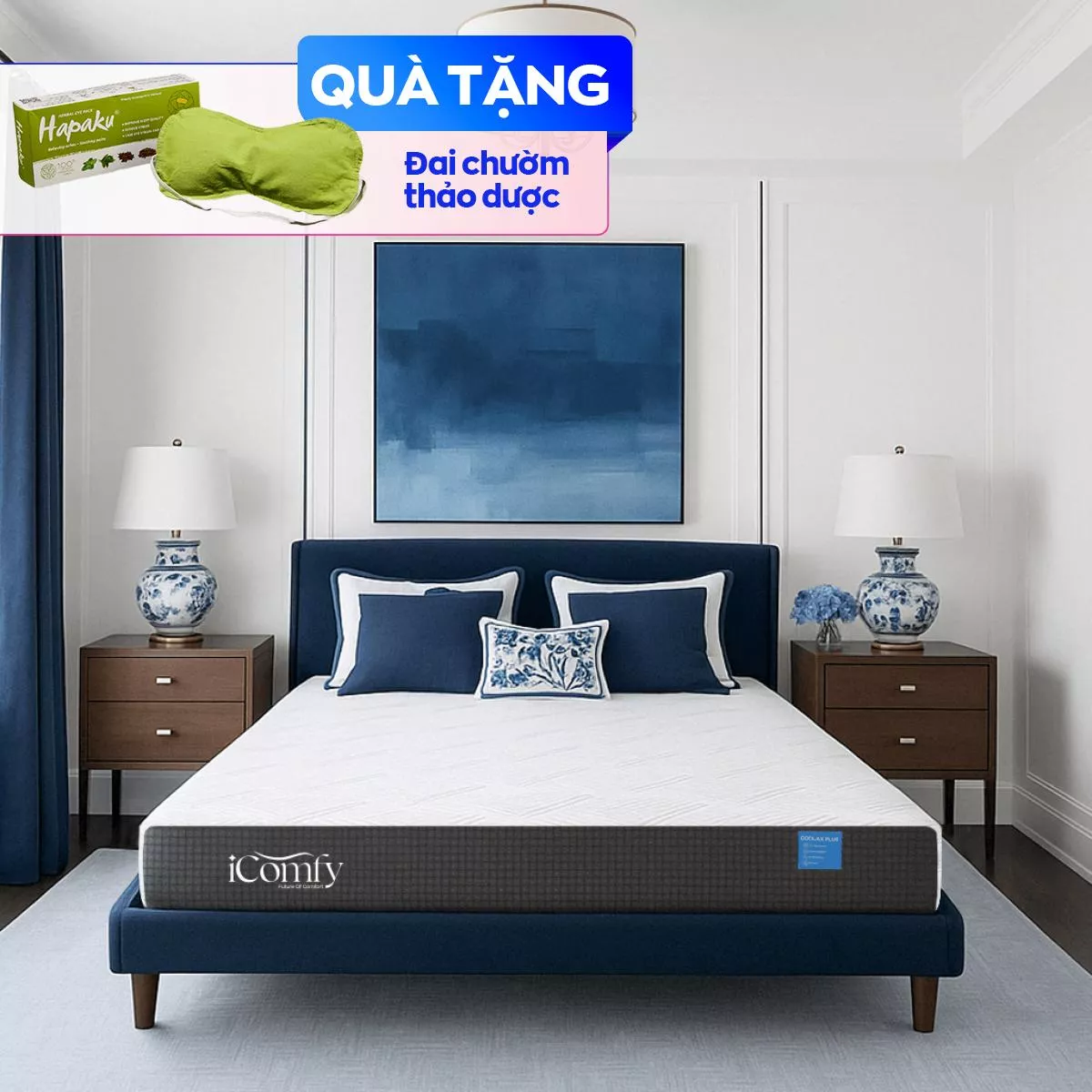 Nệm foam iComfy Coolax Plus nâng cấp làm mát dày 20cm (BST Ngủ Mát) - Ảnh 2