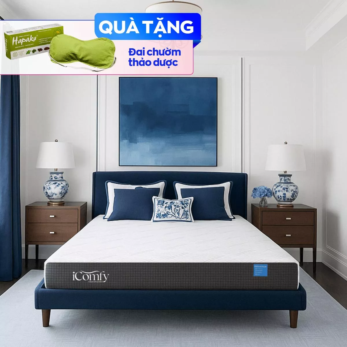 Nệm foam iComfy Coolax Plus nâng cấp làm mát dày 20cm (BST Ngủ Mát) - Ảnh 2