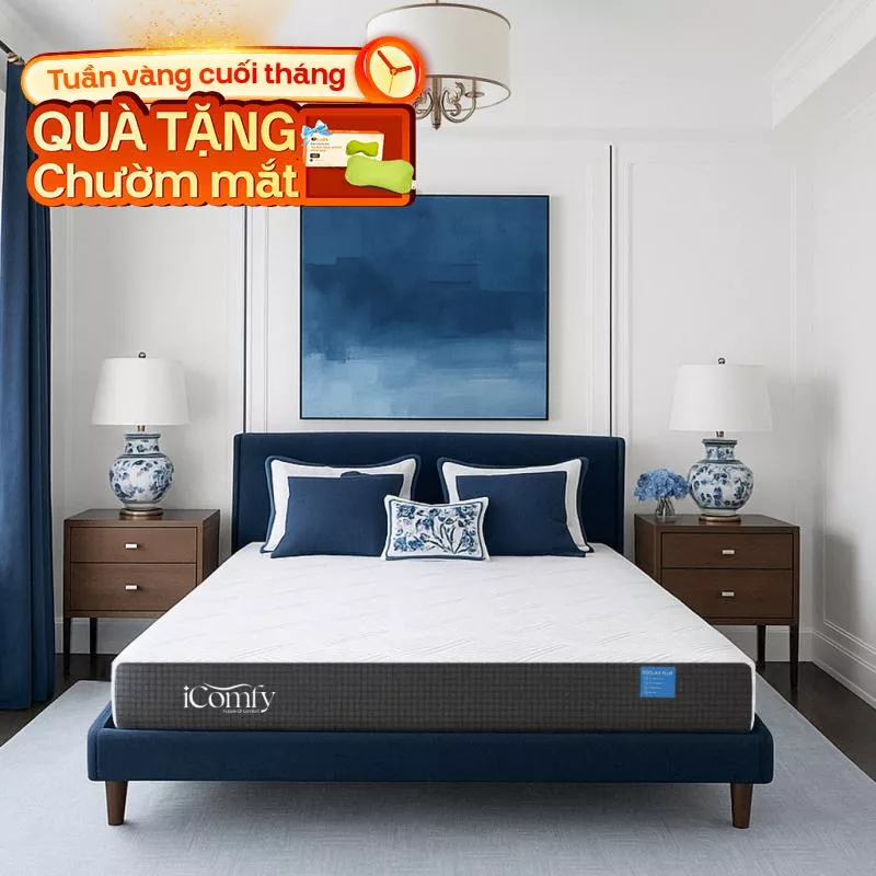 Nệm foam iComfy Coolax Plus nâng cấp làm mát dày 20cm (BST Ngủ Mát) - Ảnh 2