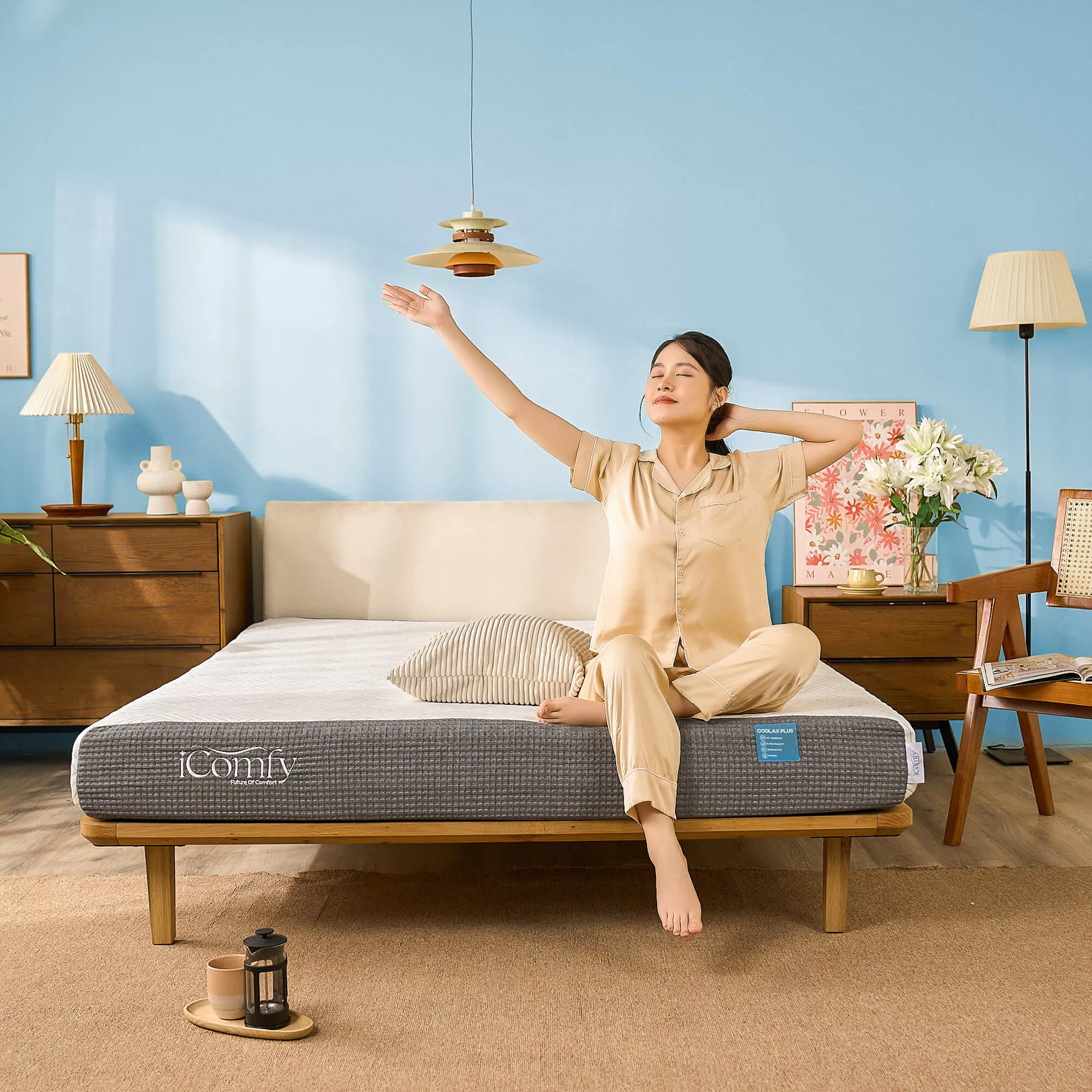 Nệm foam iComfy Coolax Plus nâng cấp làm mát dày 20cm (BST Ngủ Mát) - Ảnh 16