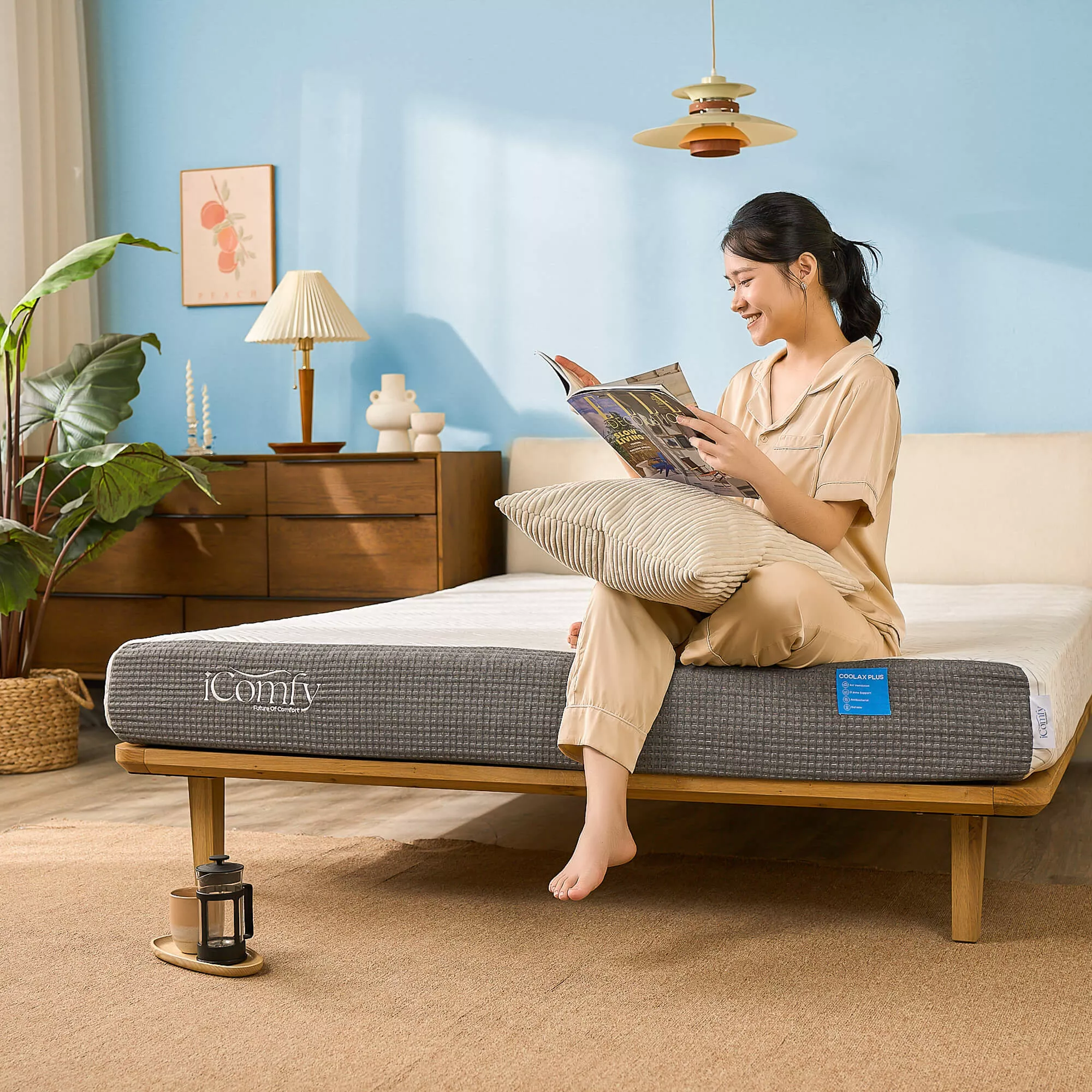 Nệm foam iComfy Coolax Plus nâng cấp làm mát dày 20cm (BST Ngủ Mát) - Ảnh 17